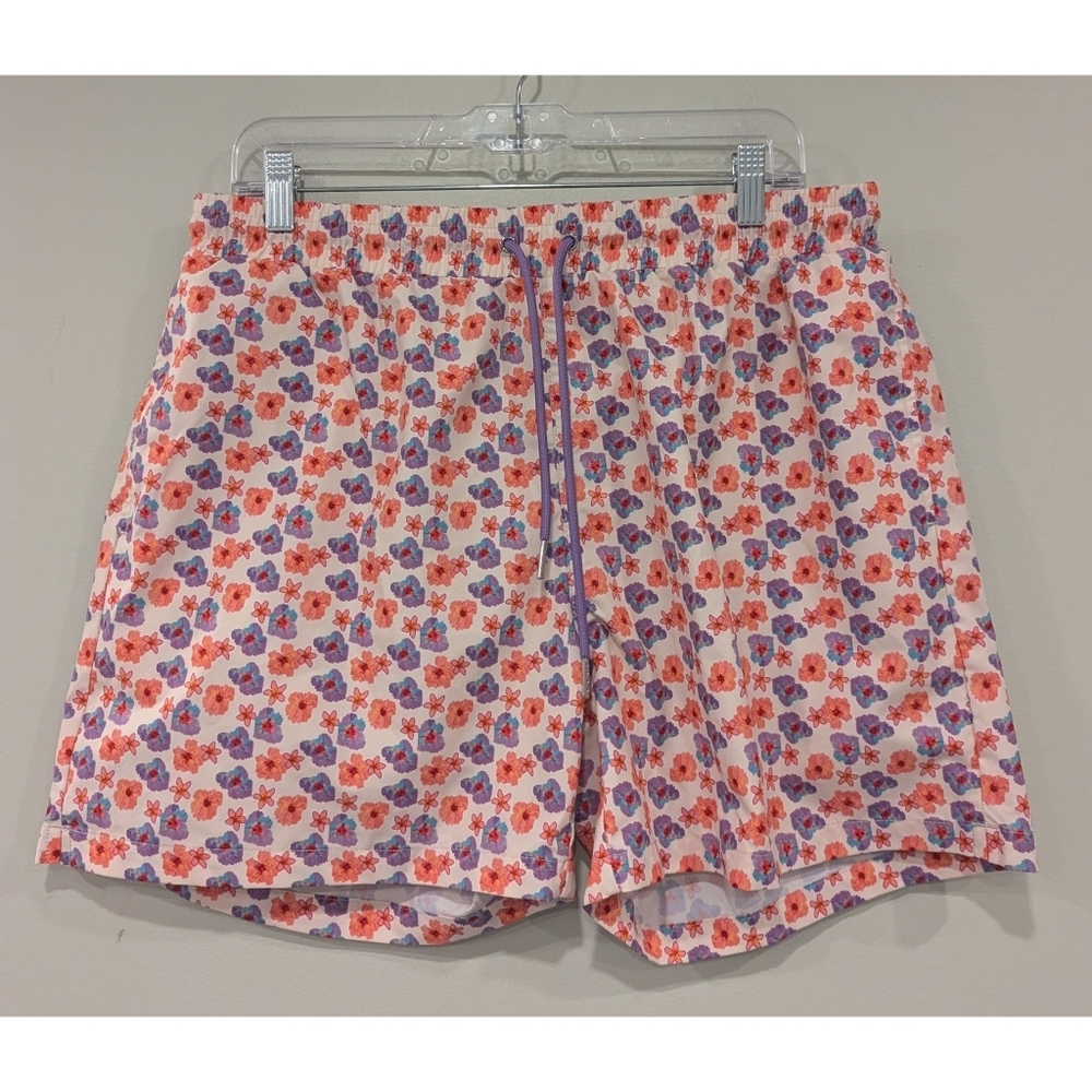 Strawberry Milk Mob Paloma Floral Swim Shorts Size XL